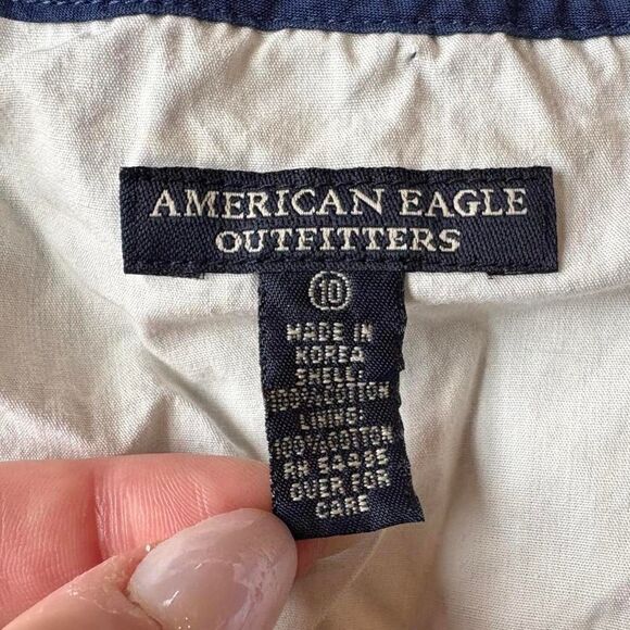 American Eagle Outfitters Vintage Y2K Blue White Sundress Chinoiserie TSITP - Picture 8 of 8